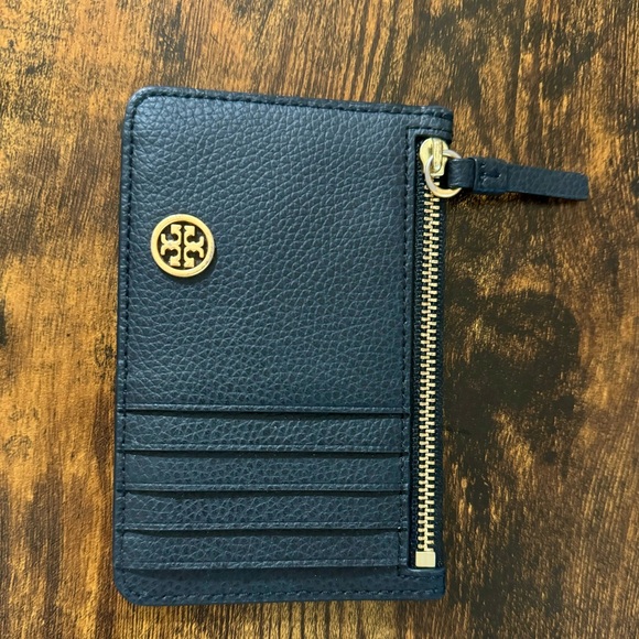 Tory Burch - Walker Leather Top Zip Card Case (Gently Used) - Picture 2 of 8